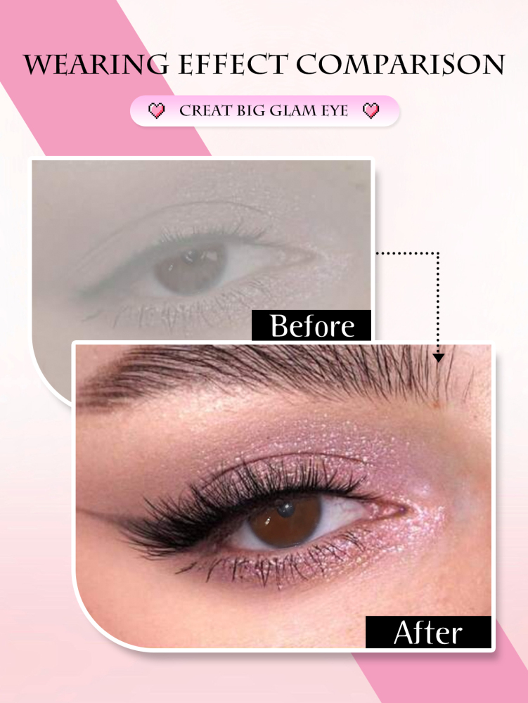 5 Pairs Cat Eye Eyelashes Clear Band False Eyelashes Fox Eye Lashes Faux Mink Lashes Natural Look Eyelashes Makeup For Daily Style Eye Makeup