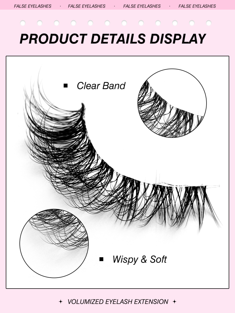 7 Pairs Messy Natural Cat Eye Lashes Clear Band Lashes Cat Eye Look Wispy Lashes Eye End Elongated Full Strip Soft Natural Realistic False Eyelashes Suitable For Holiday Parties Halloween Christmas False Eyelashes For Various Occasions