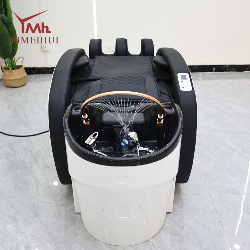 Luxury Electric Massage Shampoo Bed | Professional Salon Head Spa Hair Washing Chair with Full-Body Massage & Water Circulation
