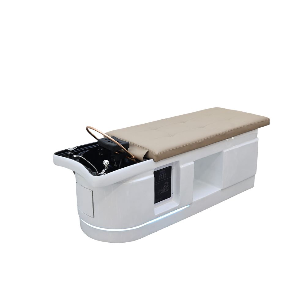 Ergonomic Thai Massage Head Spa Station with Adjustable Recline & LED Light