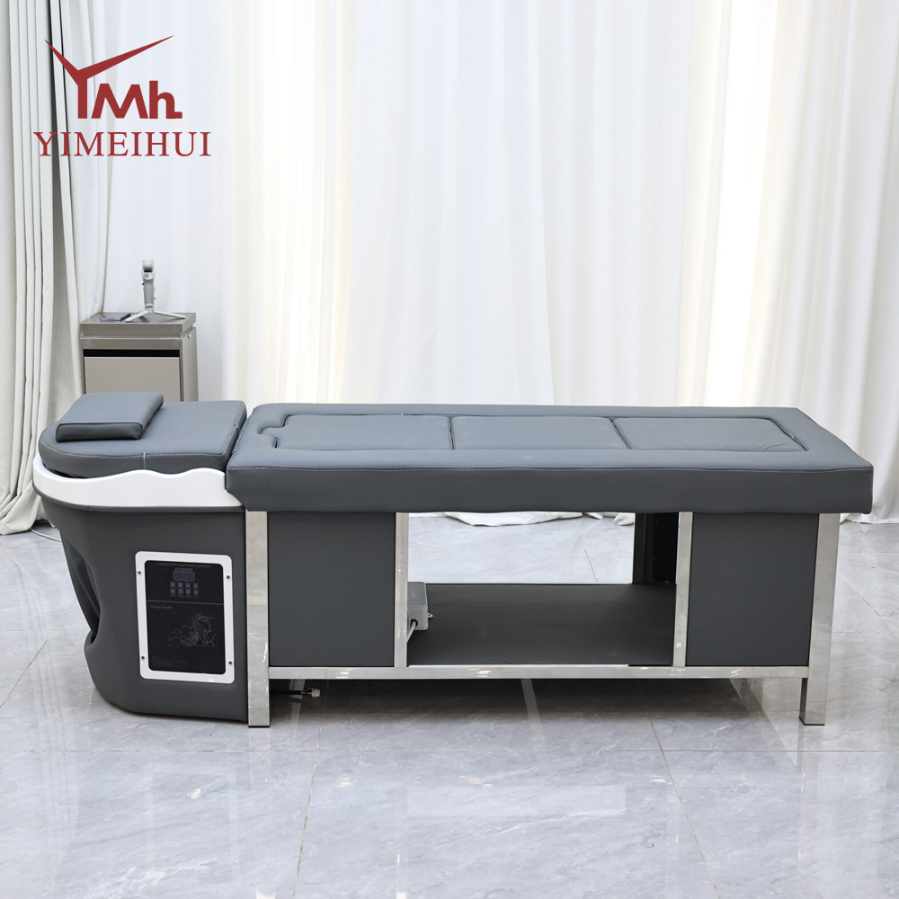 Modern Comfortable Multifunctional Massage Bed with Steam SPA & Hydrotherapy Shampoo Function