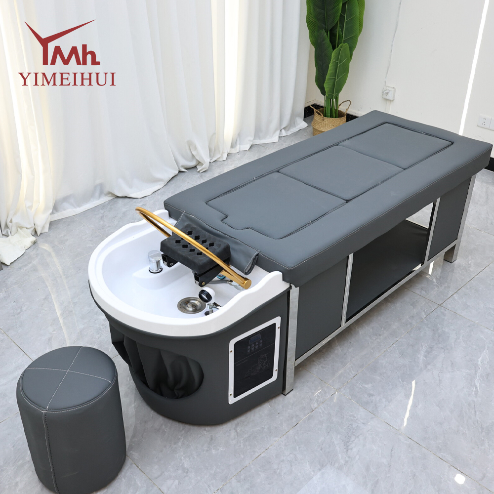 Modern Comfortable Multifunctional Massage Bed with Steam SPA & Hydrotherapy Shampoo Function