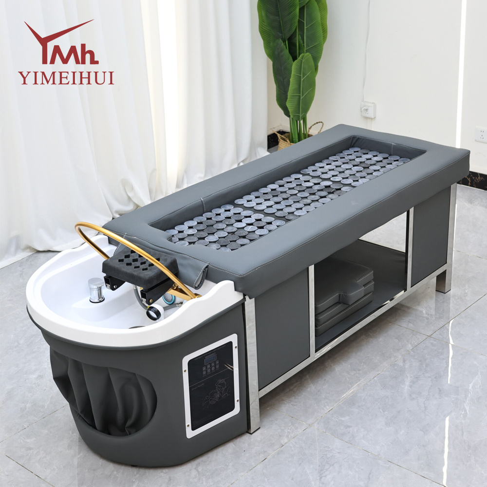 Modern Comfortable Multifunctional Massage Bed with Steam SPA & Hydrotherapy Shampoo Function