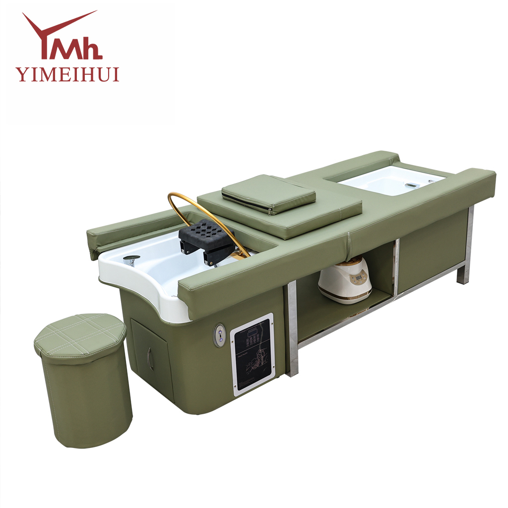 Professional Multifunctional Steam Hydrotherapy Shampoo Bed with Transparent Hood & Storage Drawer