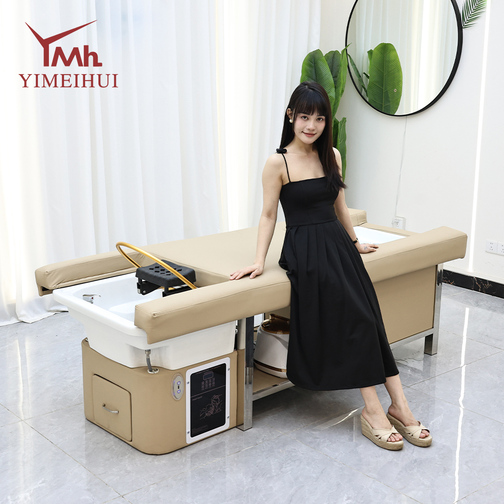 Functional Multifunctional Head Spa Bed with Drawer & Shelf Storage