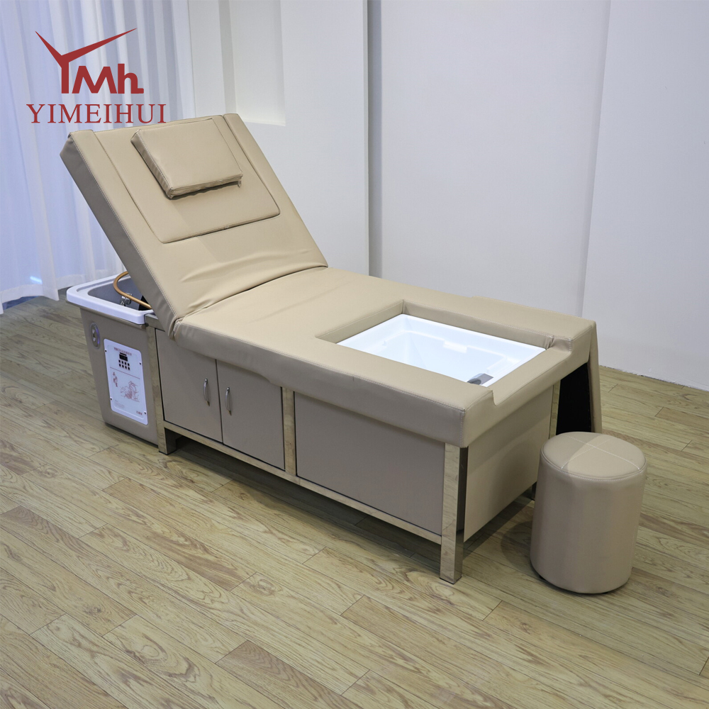 Premium Salon Massage Bed with Storage Compartments & Steam System