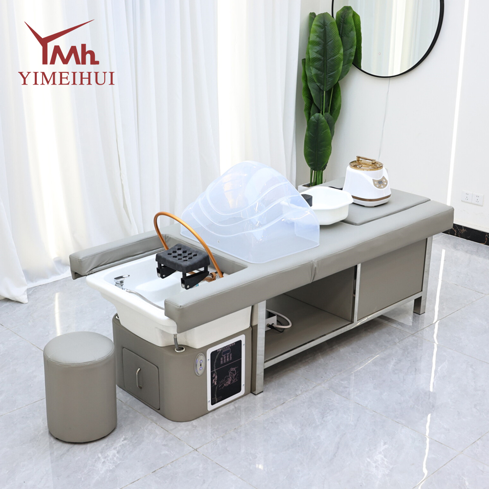 Functional Multifunctional Head Spa Bed with Drawer & Shelf Storage