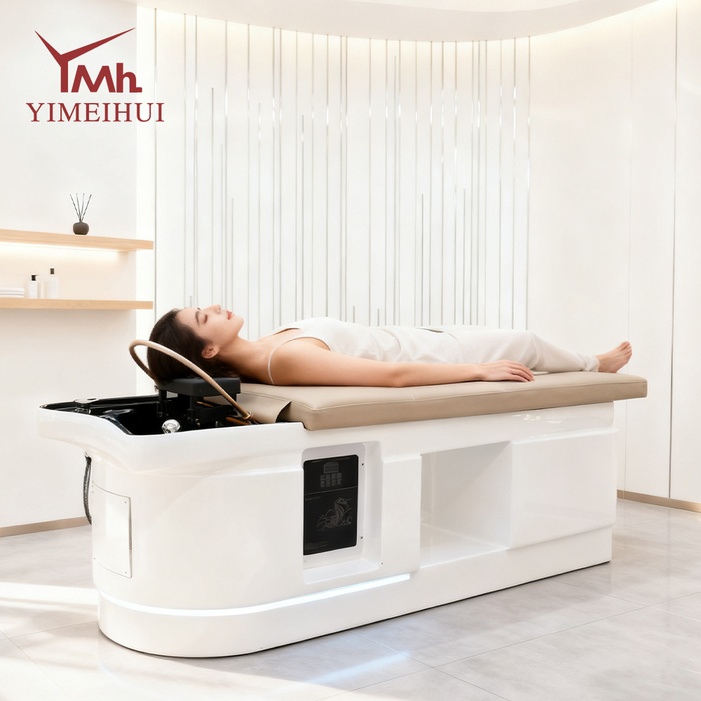 Ergonomic Thai Massage Head Spa Station with Adjustable Recline & LED Light