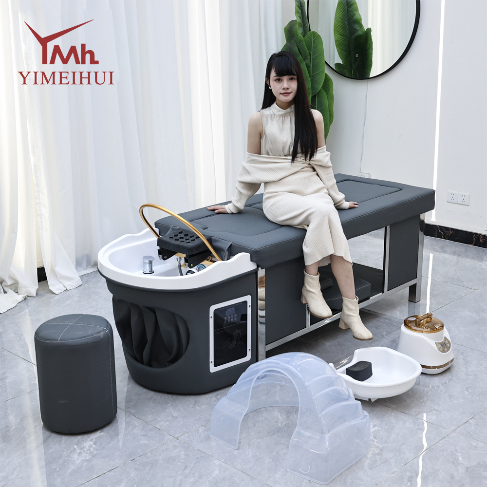 Modern Comfortable Multifunctional Massage Bed with Steam SPA & Hydrotherapy Shampoo Function