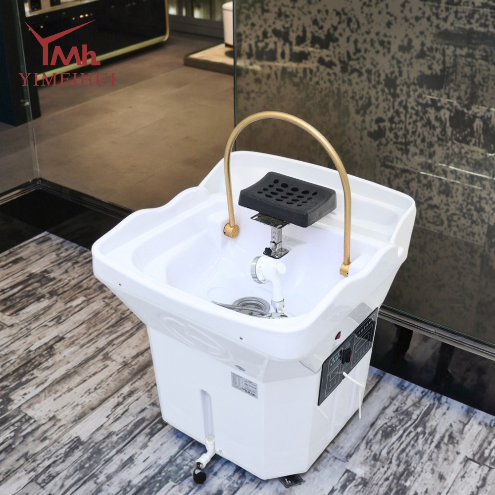 Portable All-in-One Head Spa Shampoo Basin with Water Circulation & Steam Function