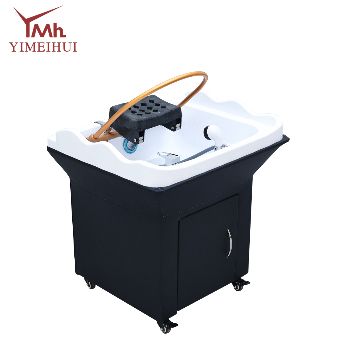 Salon Constant Temperature Head Care Mobile Shampoo Basin with Steam Circulation & Water Pipes