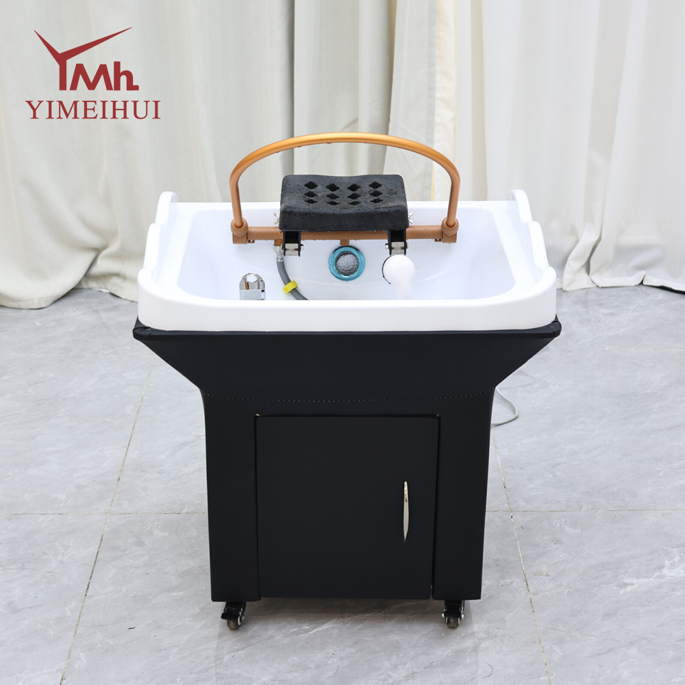 Salon Constant Temperature Head Care Mobile Shampoo Basin with Steam Circulation & Water Pipes