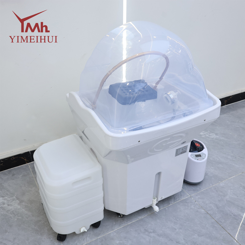 Portable All-in-One Head Spa Shampoo Basin with Water Circulation & Steam Function