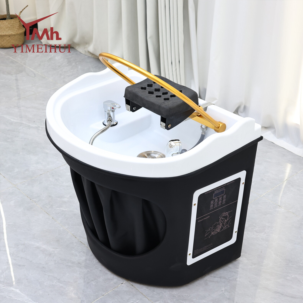 Modern Salon Thickened Acrylic Portable Head Spa Shampoo Basin with Water Pipes