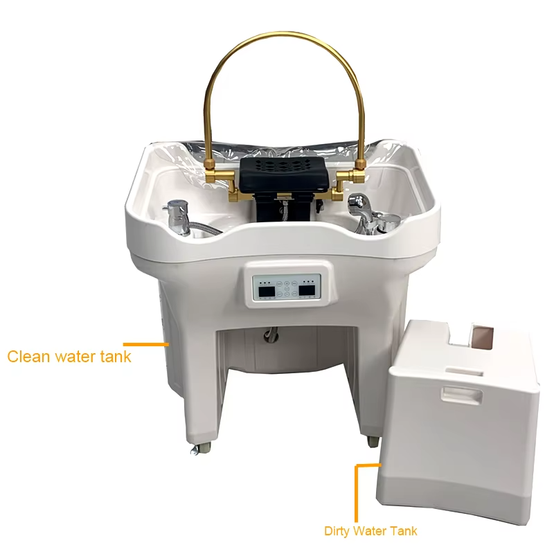 Professional Head Spa Shampoo Basin with Steam Chamber & Fumigation Machine