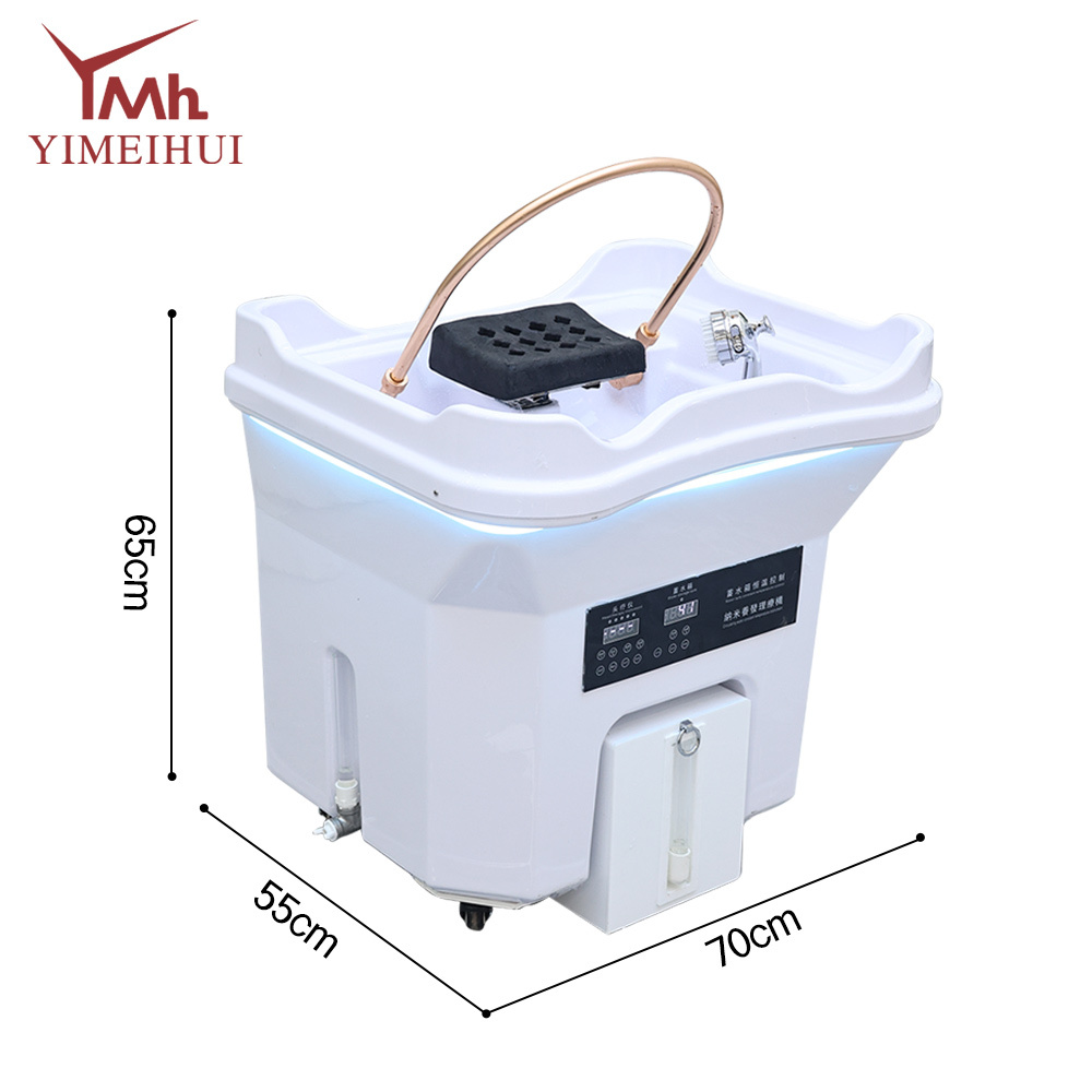 Acrylic Water Tank Hose-Free Portable Mist Spray Shampoo Basin with Sink