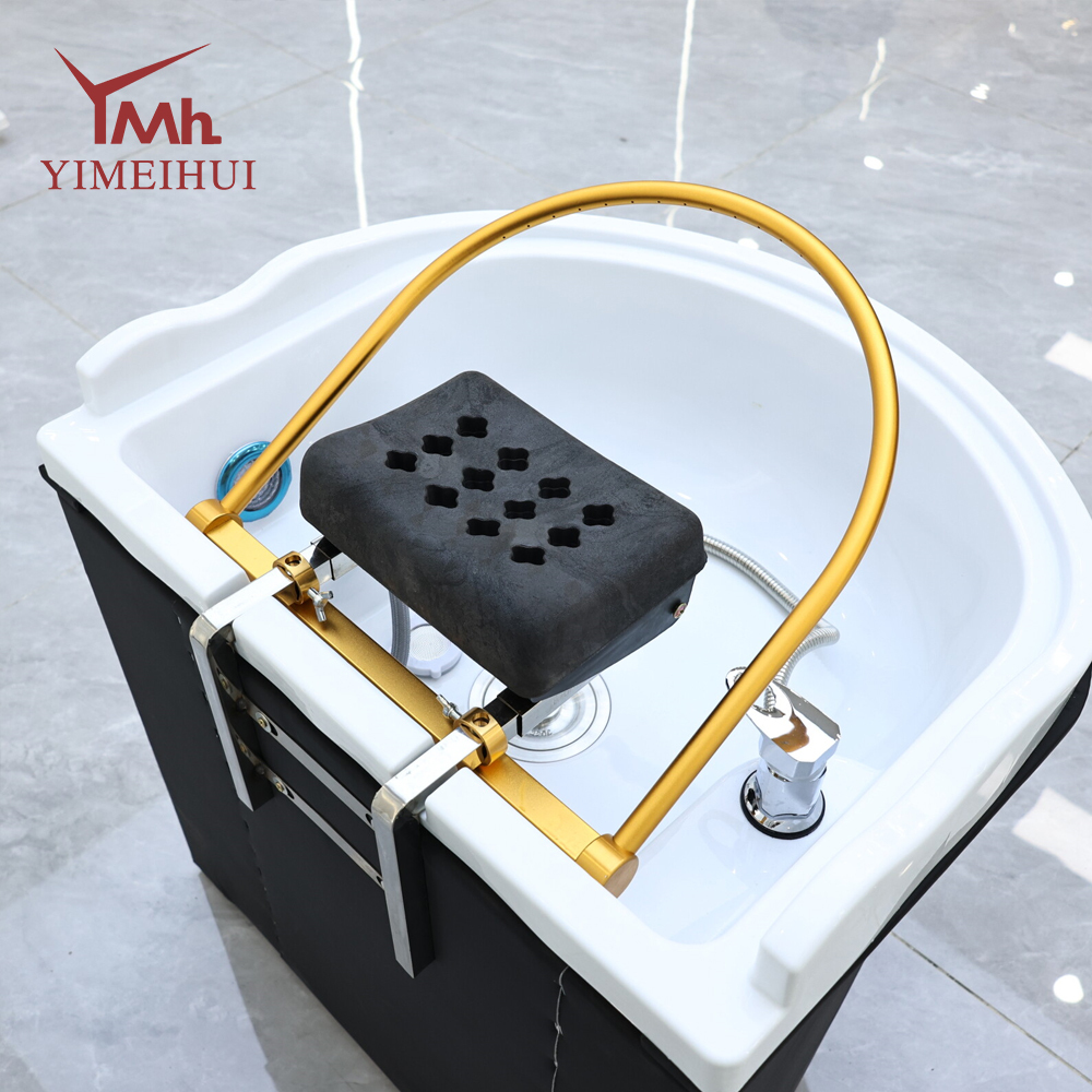 Modern Salon Thickened Acrylic Portable Head Spa Shampoo Basin with Water Pipes