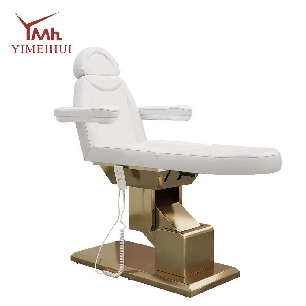 Luxury Cosmetic Massage Treatment Table Facial Spa Recliner Electric Pink Lash Beauty Bed