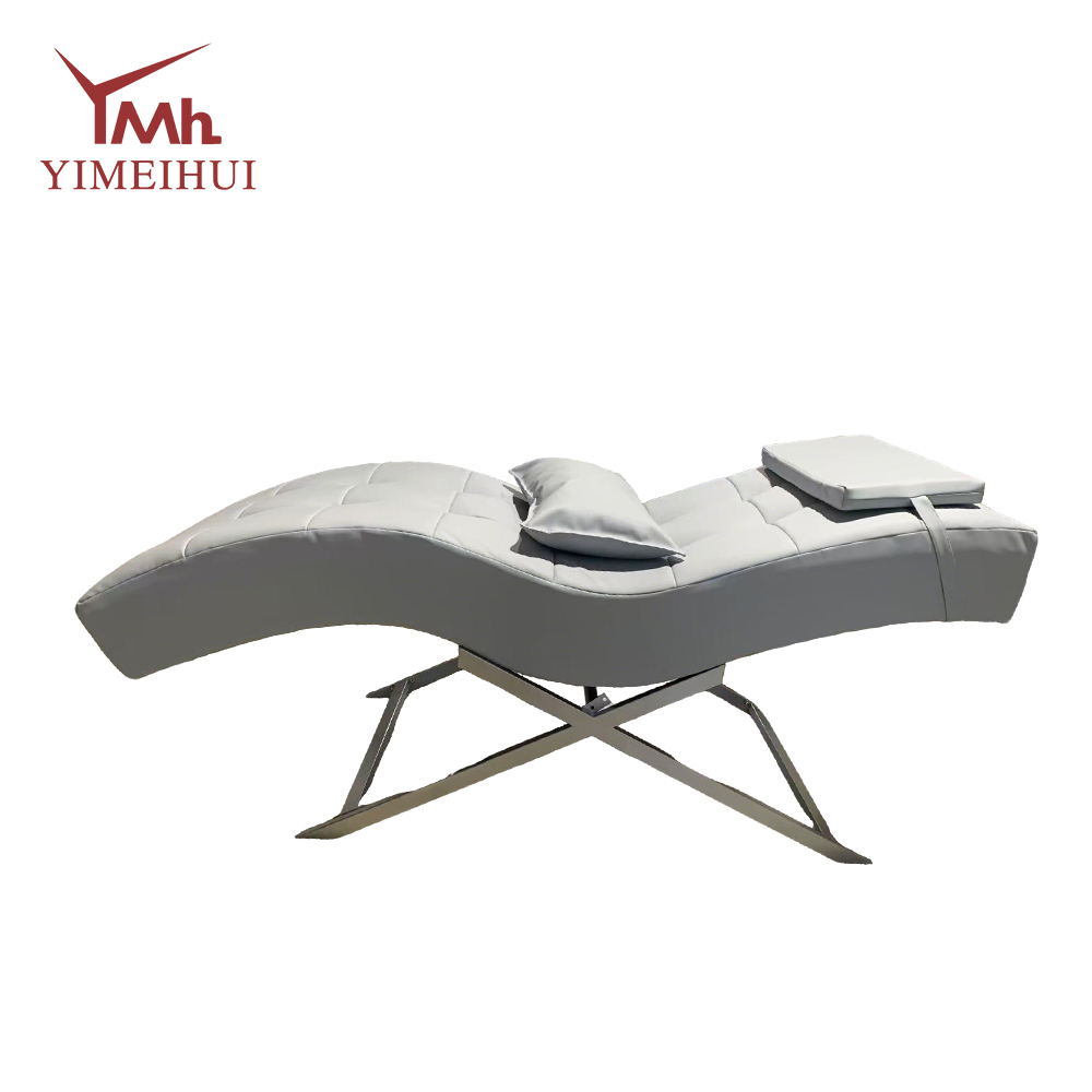 Luxury Curved Massage Lash Bed Facial Beauty Bed Adjustable Reclining Spa Bed for Eyelash Extensions