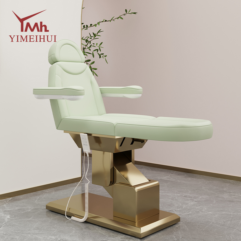 Luxury Cosmetic Massage Treatment Table Facial Spa Recliner Electric Pink Lash Beauty Bed