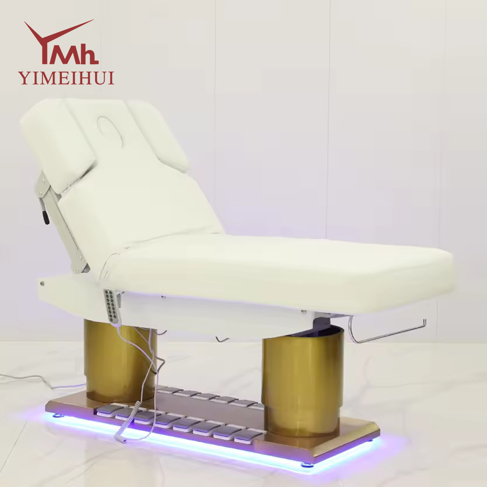 Comfortable Spa Shop Salon Furniture Modern Folding Electric Salon Metal Facial Beauty Massage Bed