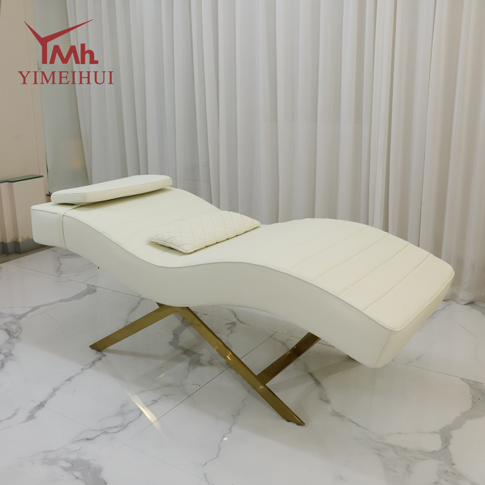 Eyelash Extension Dedicated Curved Comfort Bed for High-End Beauty Salons Beauty Bed