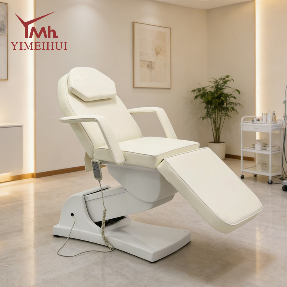 High End Beauty Salon Furniture Reclining Massage Table Luxury Extension Spa Bed for Facial & Lash Treatments