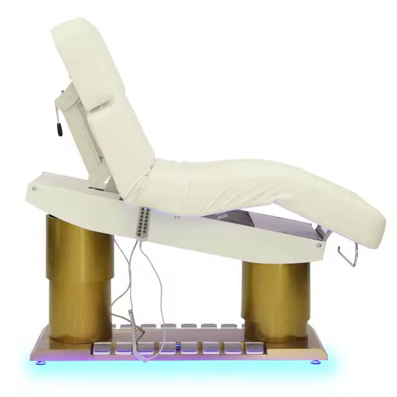 Comfortable Spa Shop Salon Furniture Modern Folding Electric Salon Metal Facial Beauty Massage Bed