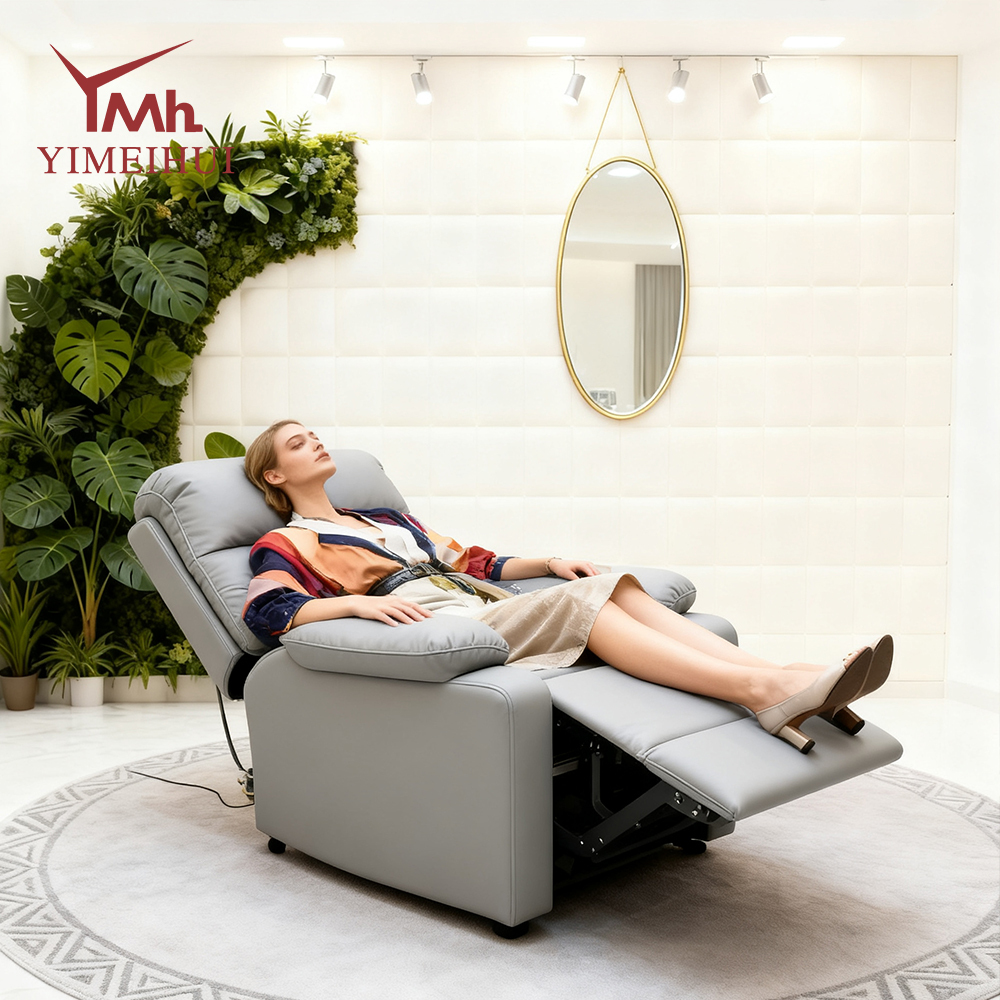 First-Class Custom Multifunctional Electric Modern Rotating Nail Art Sofa Bed Eyelash Fabric for Living Room Single Recliner