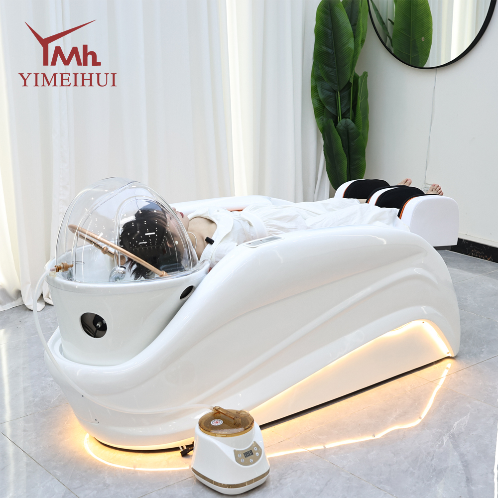 Constant Temperature and Long-lasting Circulation System Combined with Electric Massage Recommended Shampoo Bed by Hairstylists