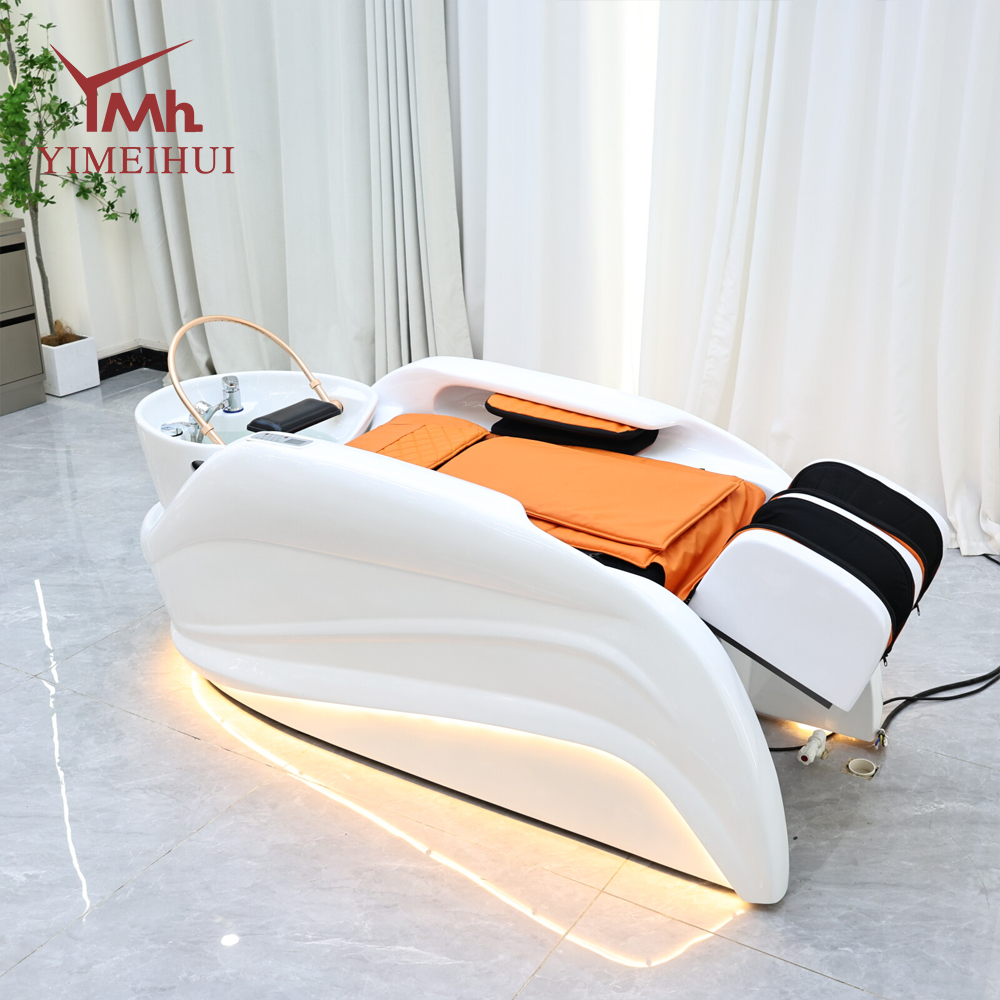 Constant Temperature and Long-lasting Circulation System Combined with Electric Massage Recommended Shampoo Bed by Hairstylists