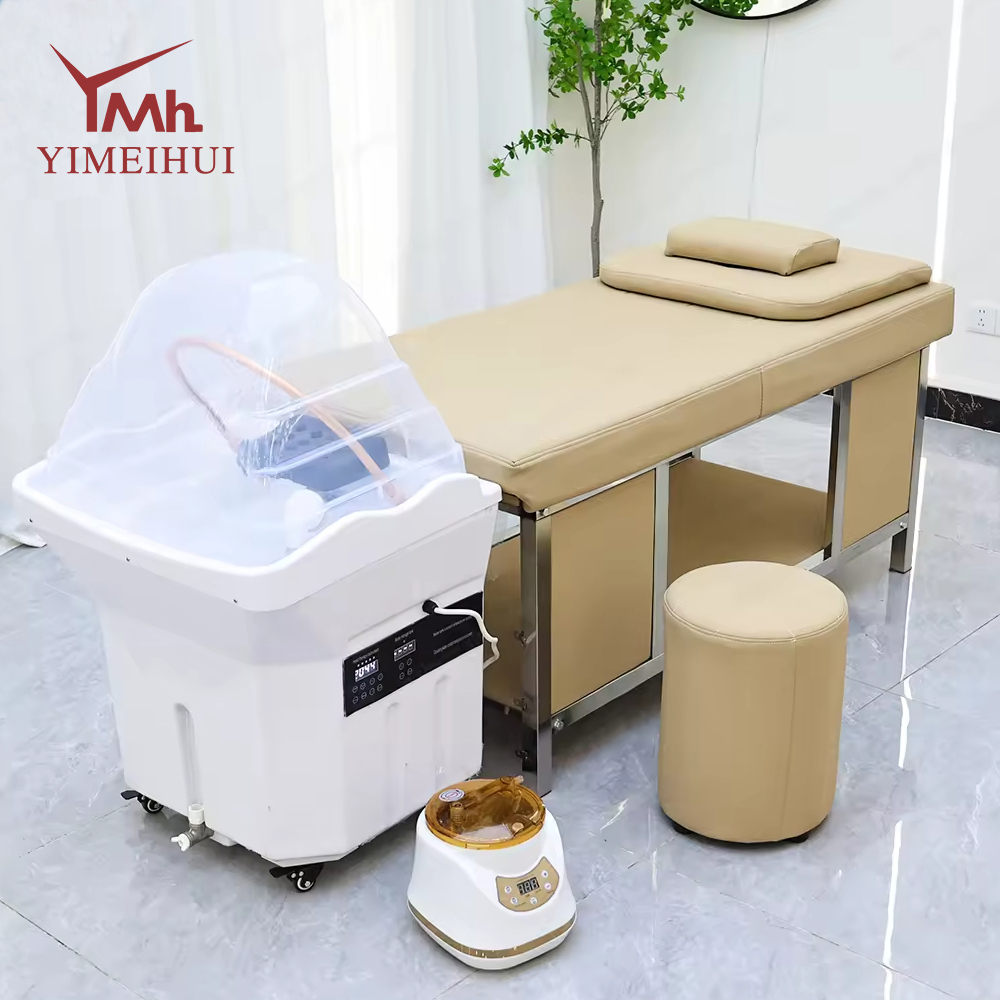 Customized Head Circulation Therapy Steamer Shampoo Bowl Professional Salon Furniture No Plumbing Portable Head Spa Salon