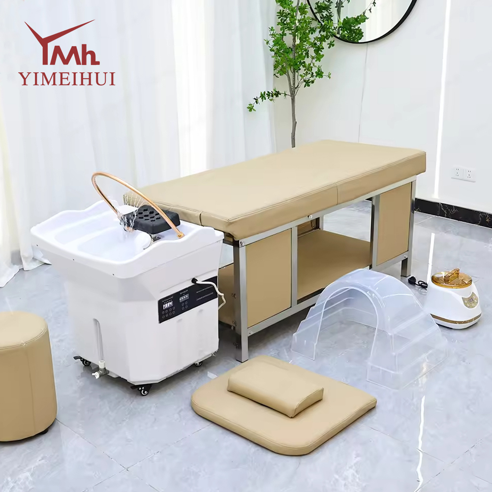 Customized Head Circulation Therapy Steamer Shampoo Bowl Professional Salon Furniture No Plumbing Portable Head Spa Salon