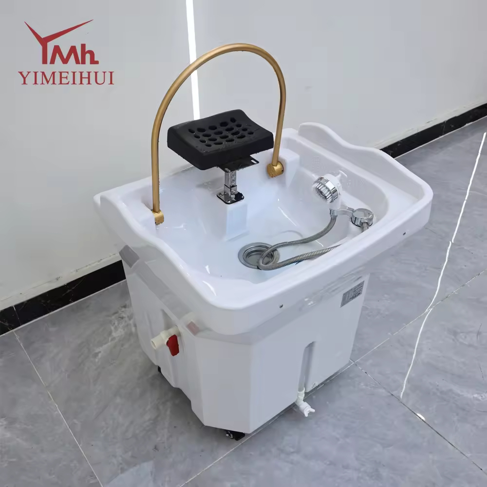Modern Portable Salon Multifunctional Hydrotherapy Circulating Shampoo Basin Head Spa Shampoo Bowl Water Tank for Hair Spa