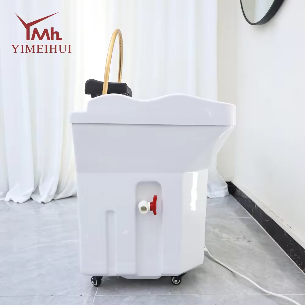 Modern Portable Salon Multifunctional Hydrotherapy Circulating Shampoo Basin Head Spa Shampoo Bowl Water Tank for Hair Spa