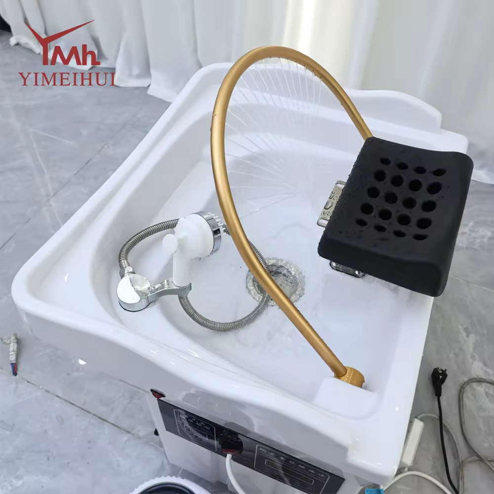 Modern Portable Salon Multifunctional Hydrotherapy Circulating Shampoo Basin Head Spa Shampoo Bowl Water Tank for Hair Spa