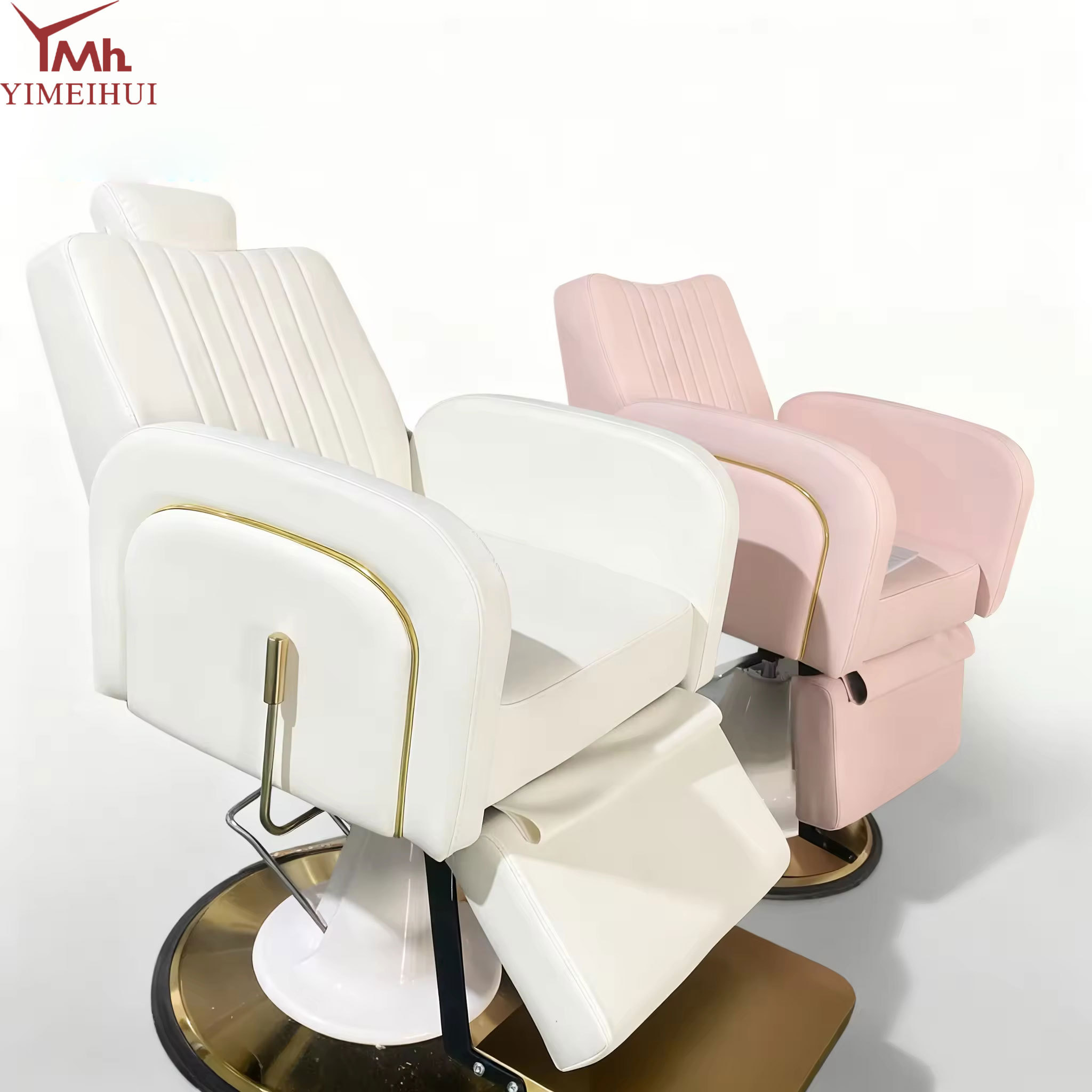 Beauty Wholesale Barber Shop Shaving Chair Reclining Hair Salon Special Hairdressing Chair PU Leather 360 Degree Swivel Height