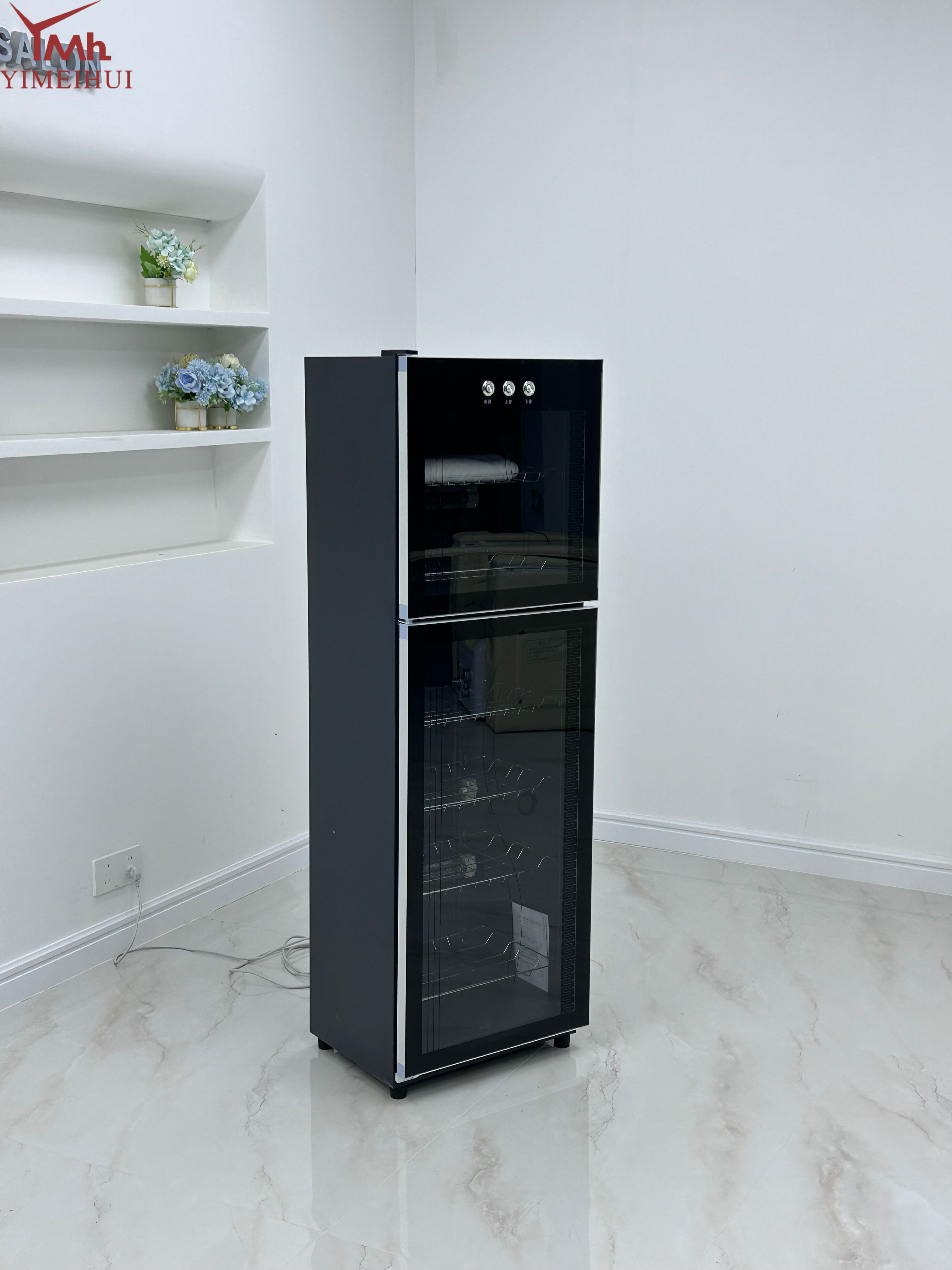 Large Capacity Commercial Vertical Double Door Ozone Sterilization Stainless Steel 304 Disinfection Cabinet