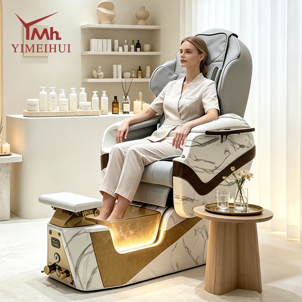Modern Luxury Lounge Professional Beauty Salon Manicure Massage Foot Spa Station Pedicure Chair for Nail Salon