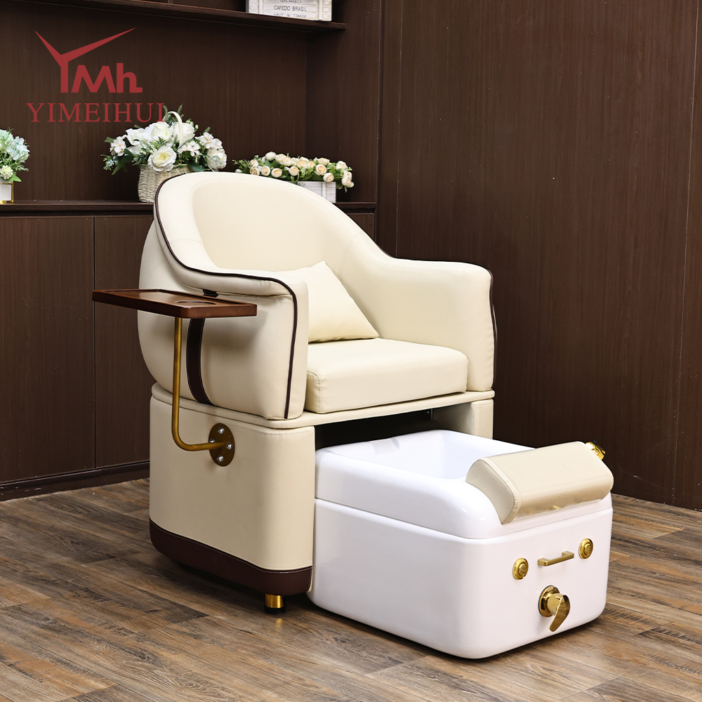 Custom Salon Pedicure Spa Chair With Pump Drain Optional Plumbing Design Manicure Foot Spa Station Furniture