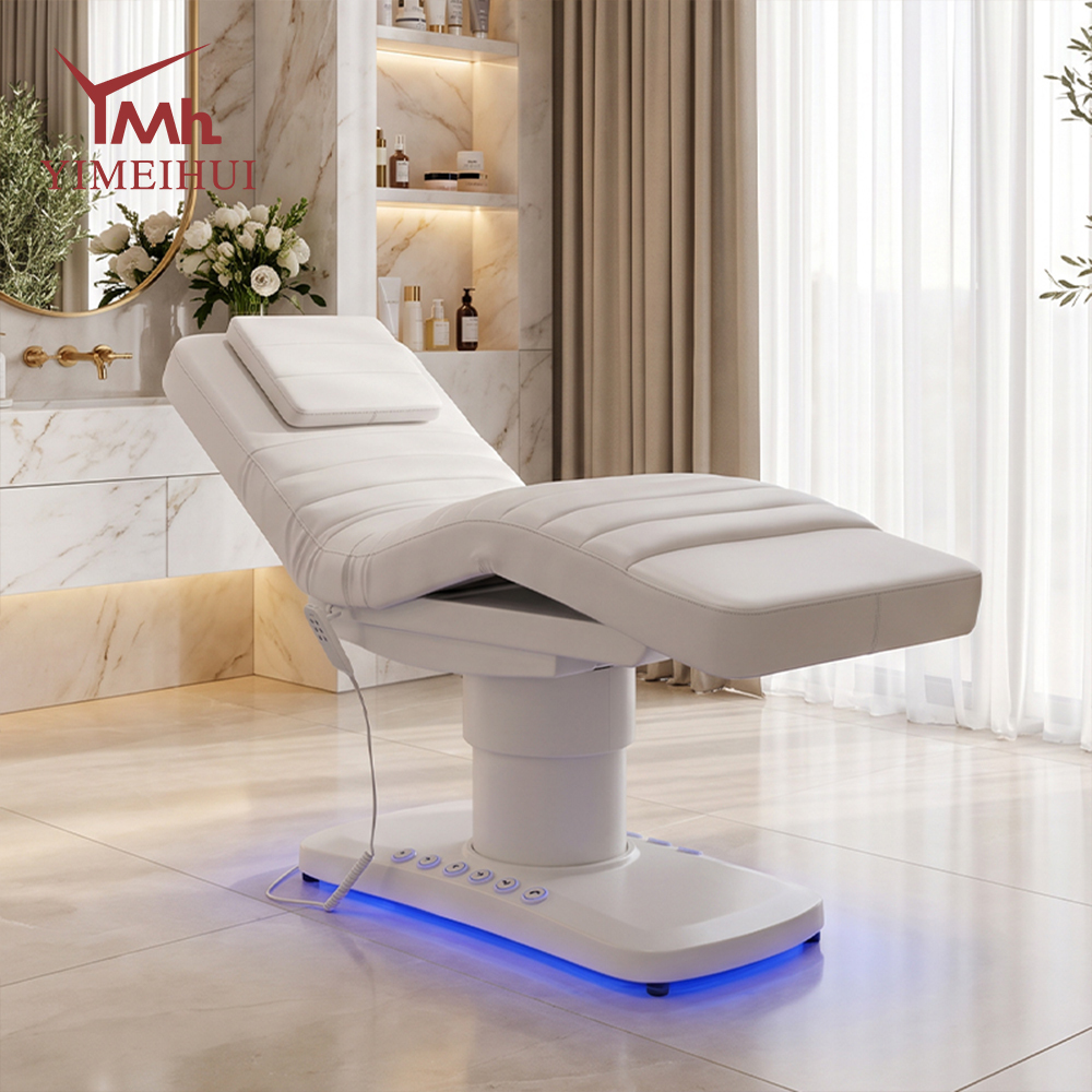 Adjustable Aesthetics 3 Motor Eyelash Facial Set Spa Salon Electric Massage Lash Beauty Bed