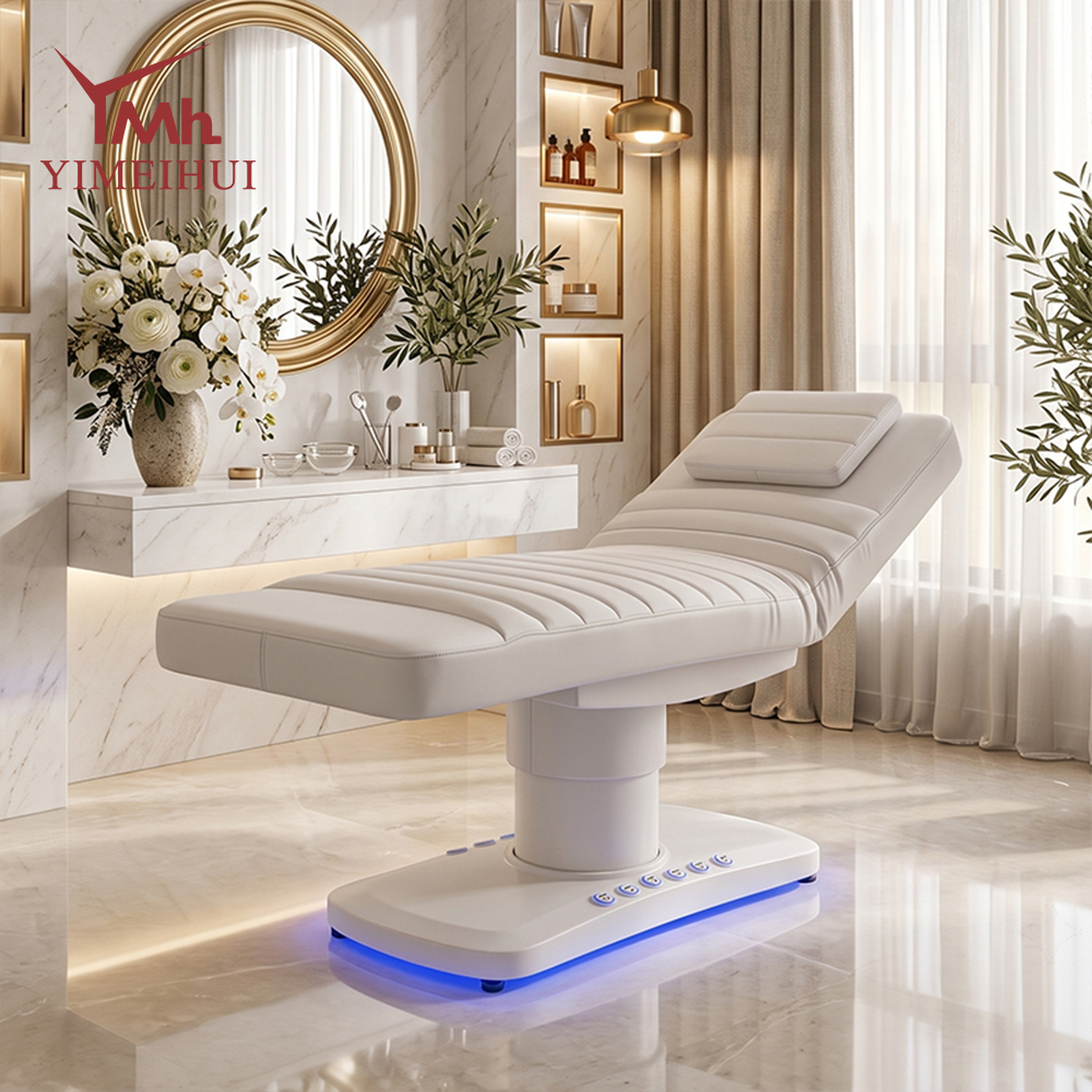Adjustable Aesthetics 3 Motor Eyelash Facial Set Spa Salon Electric Massage Lash Beauty Bed