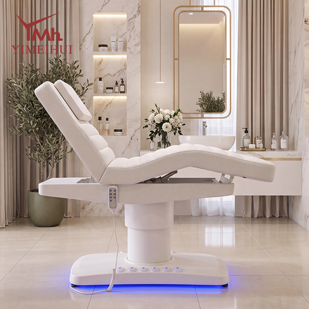 Adjustable Aesthetics 3 Motor Eyelash Facial Set Spa Salon Electric Massage Lash Beauty Bed