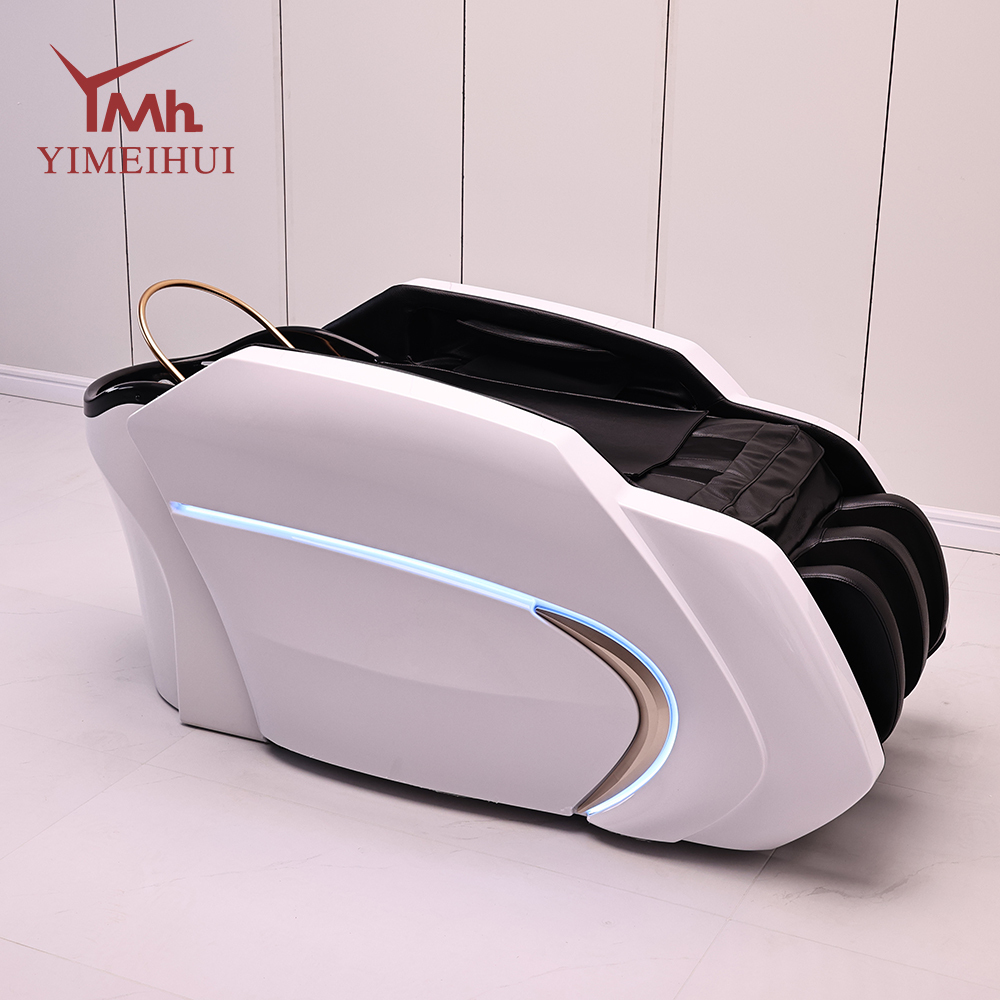 Acrylic Bowl Washing Bed for Spa and Beauty Salon Hair Salon Automatic Shampoo Massage Bed With Adjustable Footrest