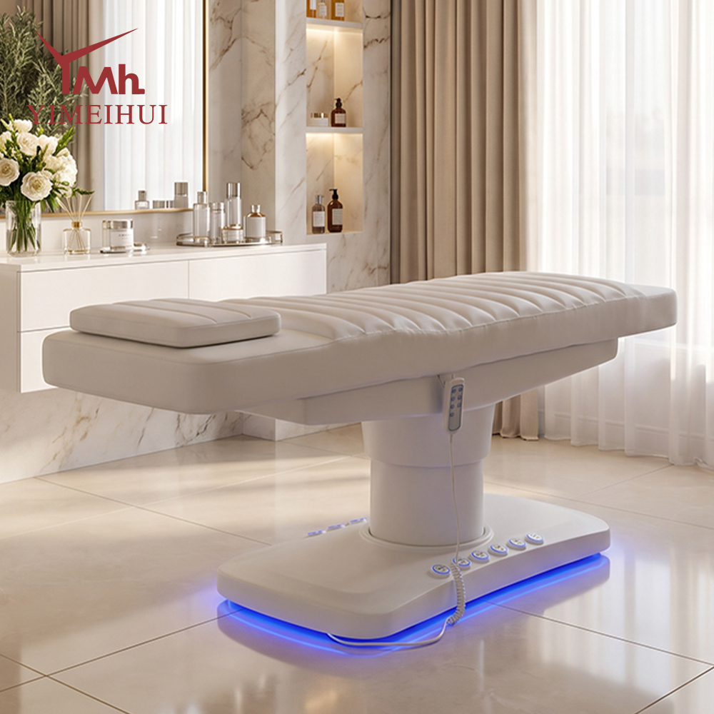 Adjustable Aesthetics 3 Motor Eyelash Facial Set Spa Salon Electric Massage Lash Beauty Bed