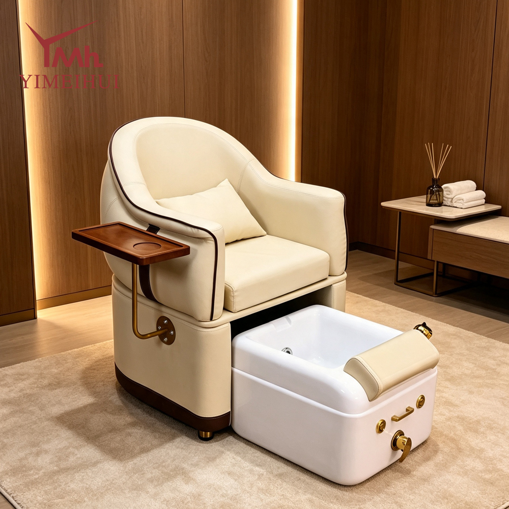 Custom Salon Pedicure Spa Chair With Pump Drain Optional Plumbing Design Manicure Foot Spa Station Furniture