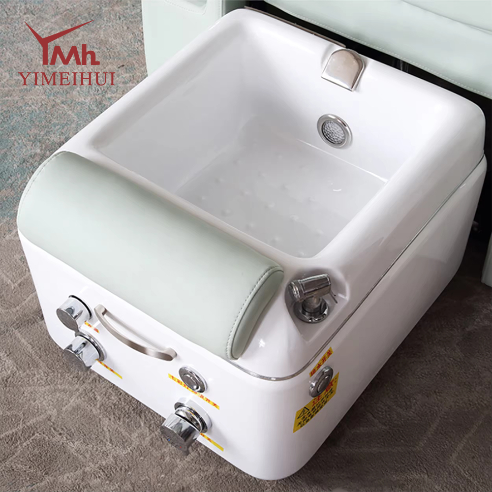 Modern Beauty Salon Equipment Massage Foot Spa Chair Electric Reclining Pedicure Chair with Hand Basin