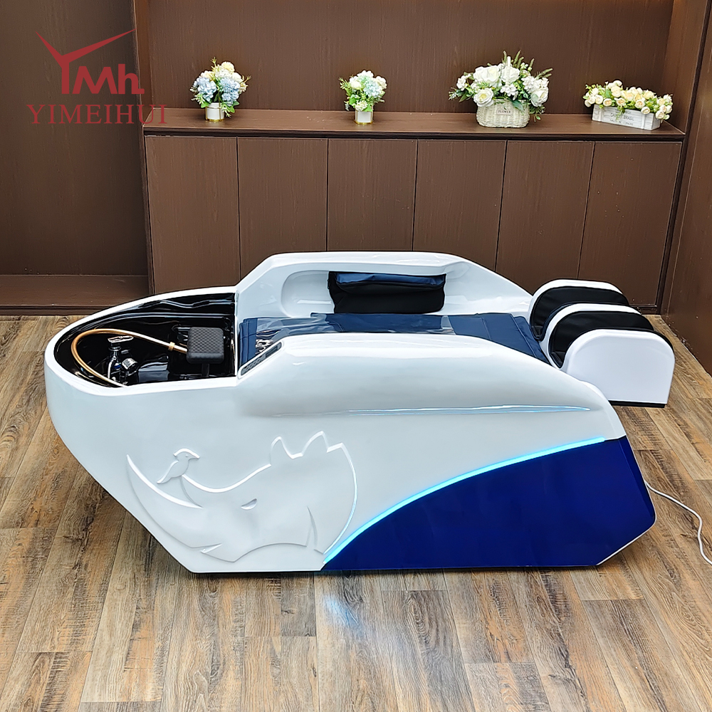 Head Spa Shampoo Bed Back Massage Hair Washing Bed Japanese Head Spa Bed Electric Shampoo Bed with Steam