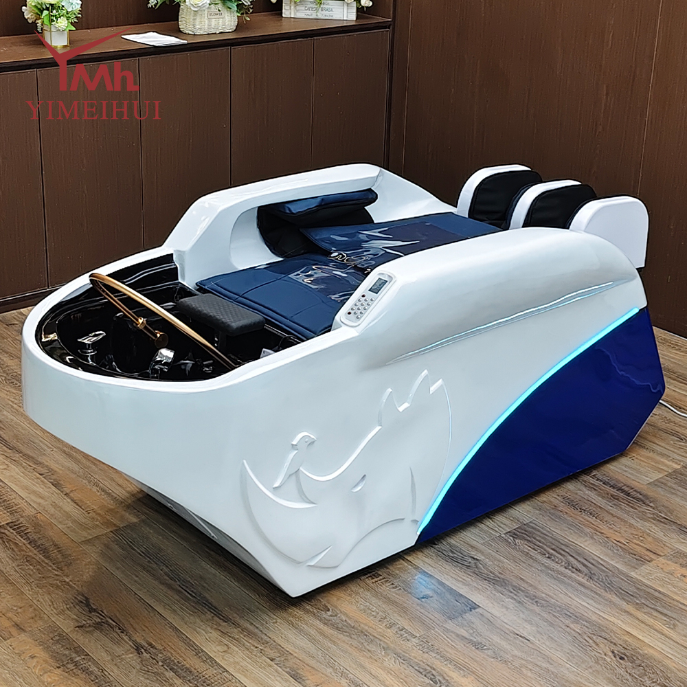 Head Spa Shampoo Bed Back Massage Hair Washing Bed Japanese Head Spa Bed Electric Shampoo Bed with Steam