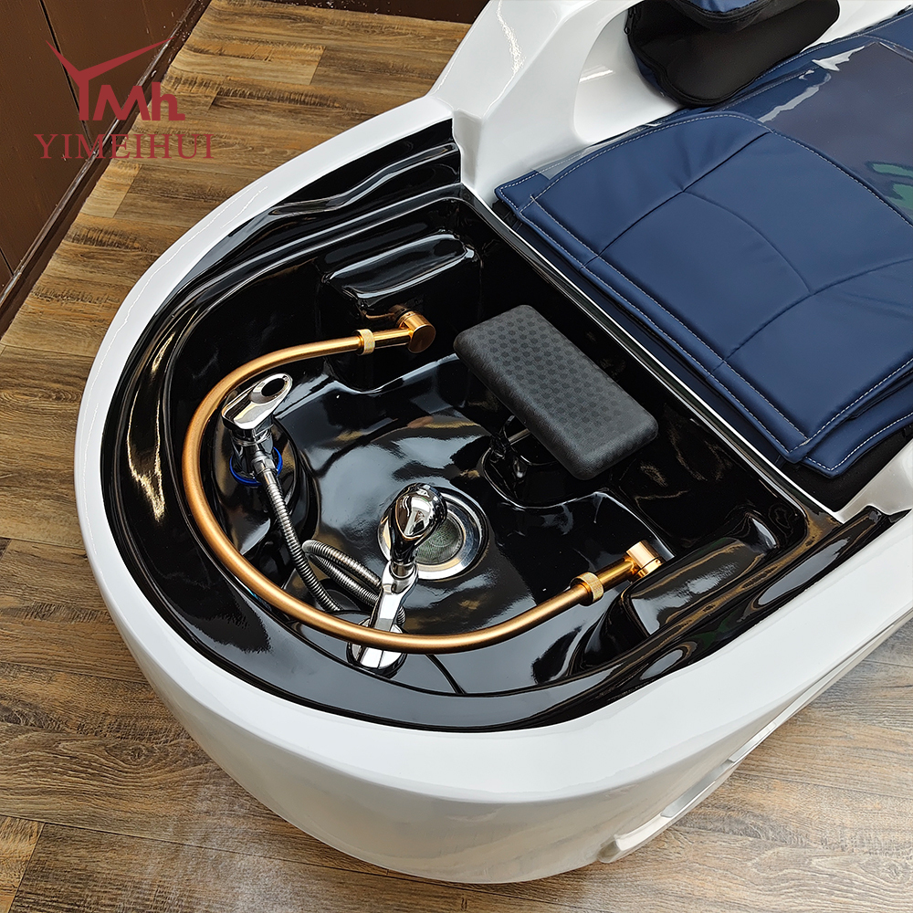 Head Spa Shampoo Bed Back Massage Hair Washing Bed Japanese Head Spa Bed Electric Shampoo Bed with Steam